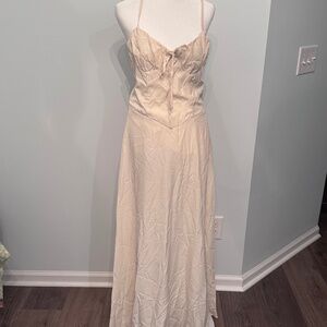 New Shein Cream Dress Size Large